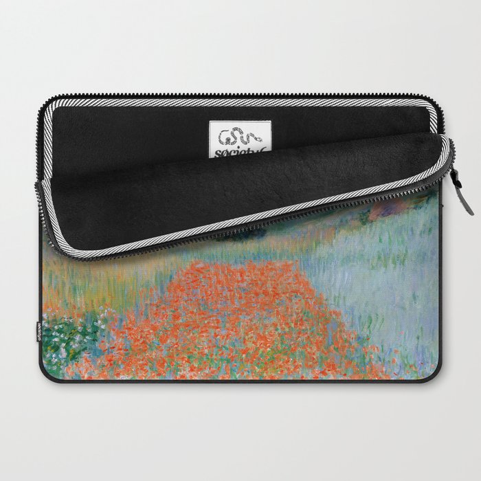 Poppy Field in a Hollow near Giverny Claude Monet Laptop Sleeve Gallery Image 2