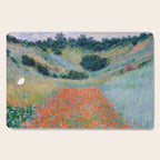 Poppy Field in a Hollow near Giverny Claude Monet Cutting Board Gallery Image 1