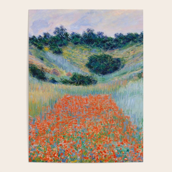 Poppy Field in a Hollow near Giverny Claude Monet Poster Gallery Image 4