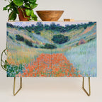 Poppy Field in a Hollow near Giverny Claude Monet Credenza Gallery Image 1