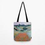 Poppy Field in a Hollow near Giverny Claude Monet Tote Bag Gallery Image 2