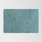 Cactus Scene in Blue Rug Gallery Image 2