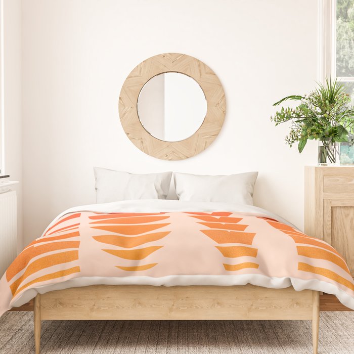 Abstraction_LOVE_SUNSET_Minimalism_001 Duvet Cover Gallery Image 3