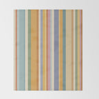 Classic Stripes VI - Vintage Pastel Throw Blanket Gallery Image 2