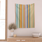 Classic Stripes VI - Vintage Pastel Wall Tapestry Gallery Image 2