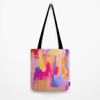 Summer Pink Pastel Abstract  Tote Bag Gallery Image 2
