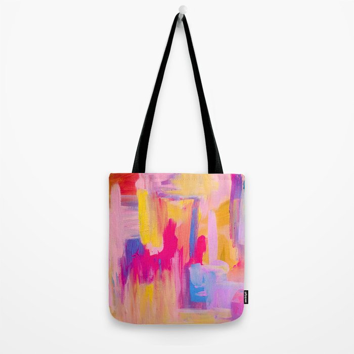 Summer Pink Pastel Abstract  Tote Bag Gallery Image 2