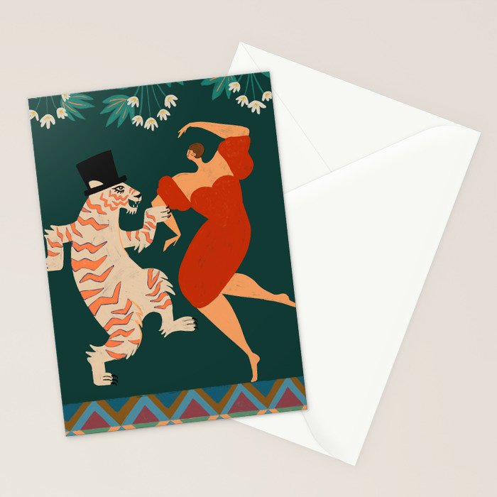 A Date With The Wild Cat  Stationery Card Gallery Image 2