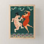 A Date With The Wild Cat  Mini Art Print Gallery Image 1