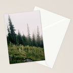 Foggy Green Forest Stationery Card Gallery Image 2