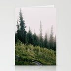 Foggy Green Forest Stationery Card Gallery Image 2