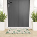 Leaf Pattern Watercolor - Green Welcome Mat Gallery Image 3