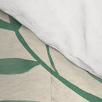 Leaf Pattern Watercolor - Green Comforter Gallery Image 4