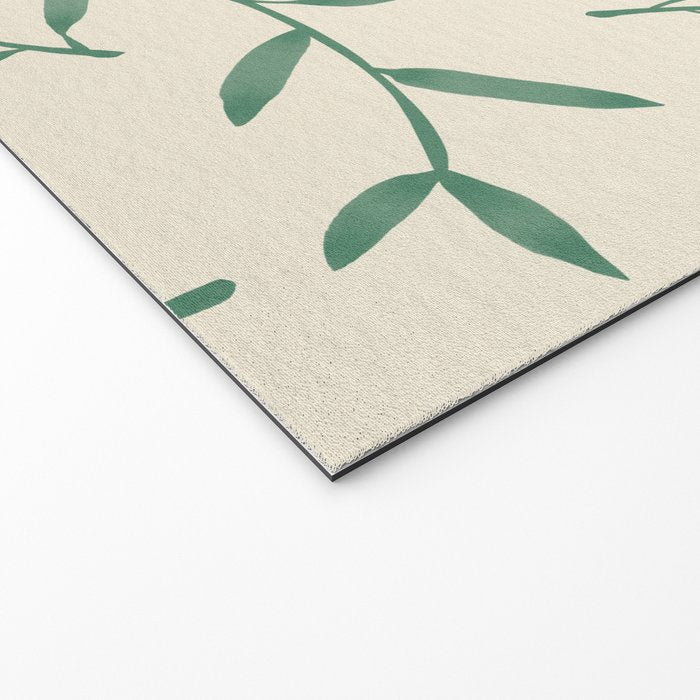 Leaf Pattern Watercolor - Green Welcome Mat Gallery Image 2