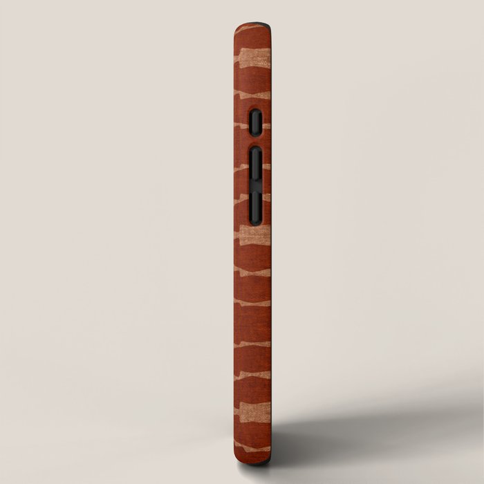 Country Western Pattern in Terracotta Earthtones iPhone Case Gallery Image 2