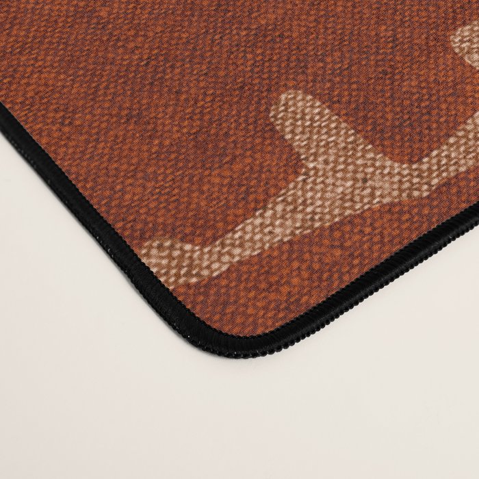 Country Western Pattern in Terracotta Earthtones Desk Mat Gallery Image 4