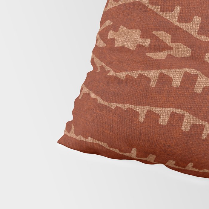 Country Western Pattern in Terracotta Earthtones Pillow Sham Gallery Image 4