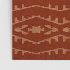 Country Western Pattern in Terracotta Earthtones Poster Gallery Image 3