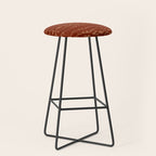 Country Western Pattern in Terracotta Earthtones Stool Gallery Image 1