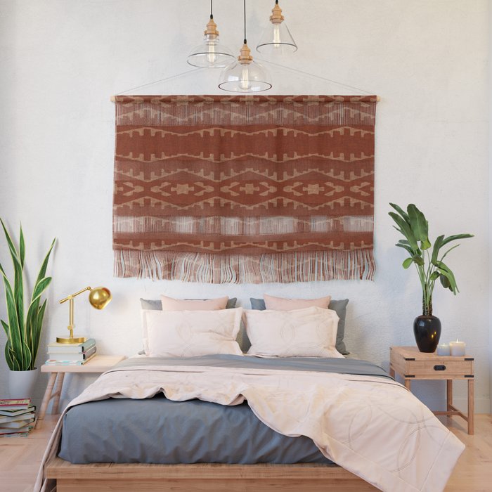 Country Western Pattern in Terracotta Earthtones Wall Hanging Gallery Image 2