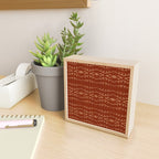 Country Western Pattern in Terracotta Earthtones Mini Art Print Gallery Image 2