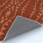 Country Western Pattern in Terracotta Earthtones Rug Gallery Image 4