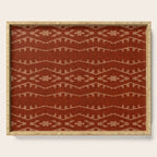 Country Western Pattern in Terracotta Earthtones Serving Tray Gallery Image 1