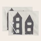 Tiny Houses #3 | Hand-printed Linocut Placemat Gallery Image 1