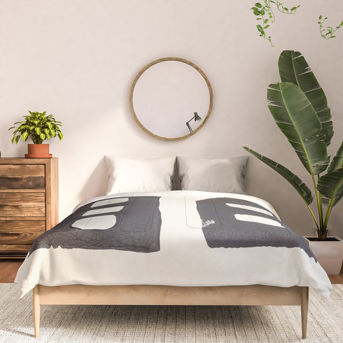 Tiny Houses #3 | Hand-printed Linocut Comforter Gallery Image 3