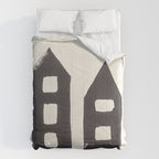 Tiny Houses #3 | Hand-printed Linocut Comforter Gallery Image 6