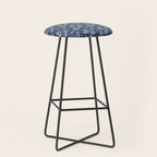 Botanic Pattern - Navy Stool Gallery Image 1