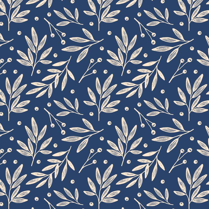 Botanic Pattern - Navy Coffee Mug Gallery Image 2