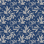 Botanic Pattern - Navy Coffee Mug Gallery Image 2