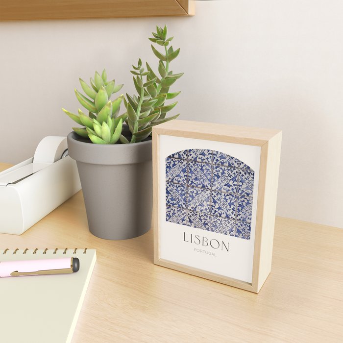 Lisbon Tile Mini Art Print Gallery Image 2