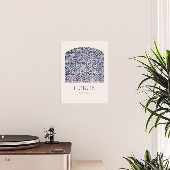 Lisbon Tile Poster Gallery Image 2