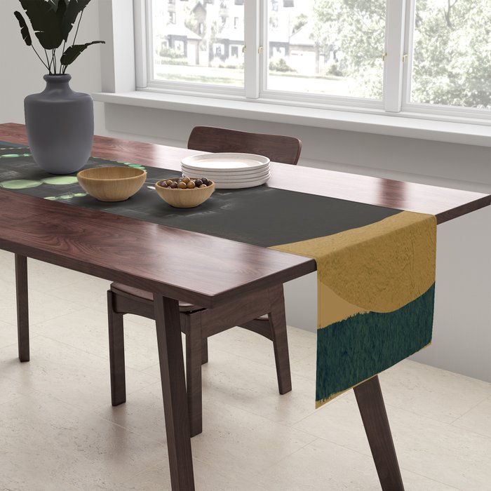 Abstract Art Tropical Girl Table Runner Gallery Image 2