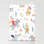 Magical Knight, Dragon & Castle Stationery Card Gallery Image 2