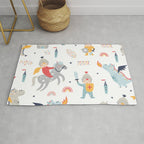 Magical Knight, Dragon & Castle Rug Gallery Image 1