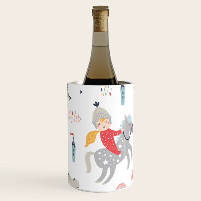 Magical Knight, Dragon & Castle Wine Chiller Gallery Image 2
