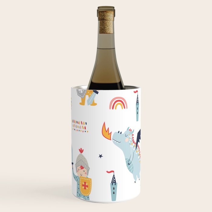 Magical Knight, Dragon & Castle Wine Chiller Gallery Image 3