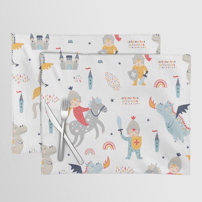 Magical Knight, Dragon & Castle Placemat Gallery Image 1
