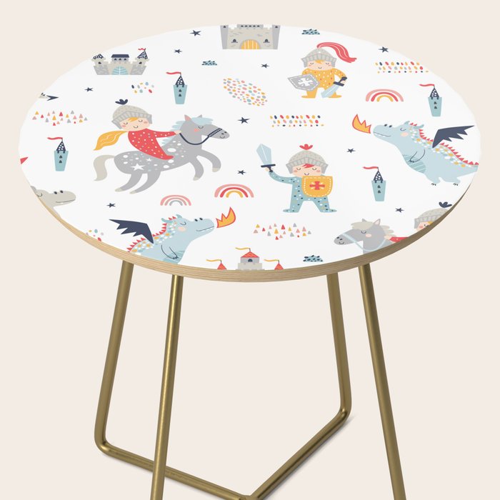Magical Knight, Dragon & Castle Side Table Gallery Image 2