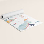 Magical Knight, Dragon & Castle Yoga Mat Gallery Image 2