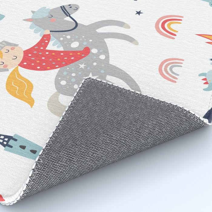 Magical Knight, Dragon & Castle Rug Gallery Image 4