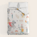 Magical Knight, Dragon & Castle Duvet Cover Gallery Image 6