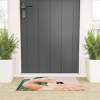 Flamingo & Cactus #society6 #decor #buyart Welcome Mat Gallery Image 3
