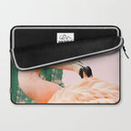 Flamingo & Cactus #society6 #decor #buyart Laptop Sleeve Gallery Image 2