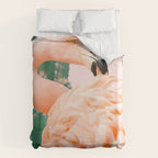 Flamingo & Cactus #society6 #decor #buyart Duvet Cover Gallery Image 6
