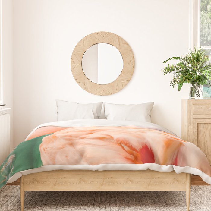 Flamingo & Cactus #society6 #decor #buyart Duvet Cover Gallery Image 3