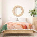 Flamingo & Cactus #society6 #decor #buyart Duvet Cover Gallery Image 3